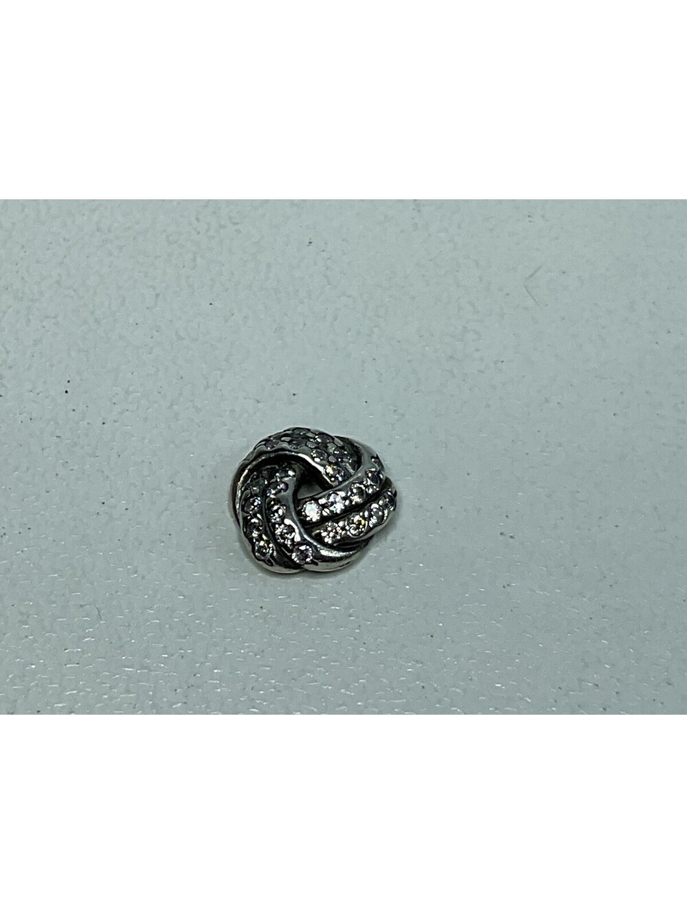 Pandora Sparkling Lovers Knot Petit Locket Charm Retired